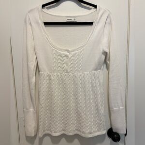 Hollister Ivory Knit Top